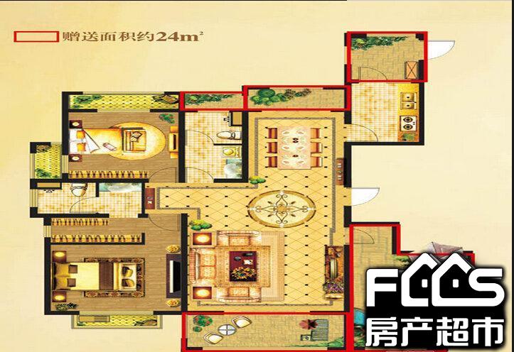 住宅 户 型 4室2厅3卫 面 积 约176m 户型简介 国润溪香米兰(别墅