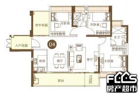 誉峯名门誉峯名门2室2厅1卫/75.8㎡户型图户型75.