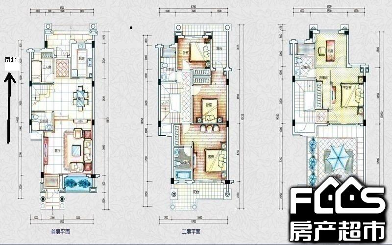 中山房产超市网 中山小区 南朗小区 锦绣海湾城(别墅)户型编号 户型
