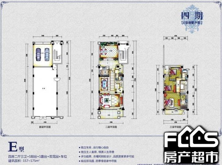 中山房产超市网 中山小区 南朗小区 锦绣海湾城(别墅)户型编号 户型