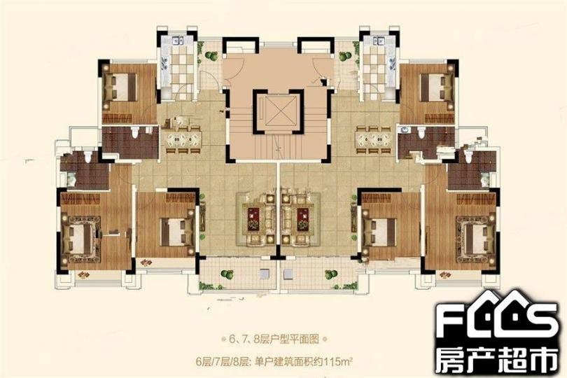 住宅 户 型: 3室2厅2卫 面 积: 约126m 户型简介: 恒大御澜庭3室2厅2