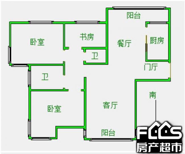 秦皇岛房产超市网 秦皇岛小区 海港区小区 中央胜境  户型编号: 户型