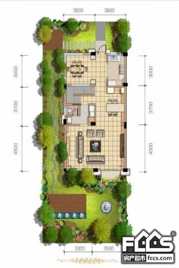 成都房产超市网 成都小区 成华小区 绿地悦蓉公馆商铺  户型编号