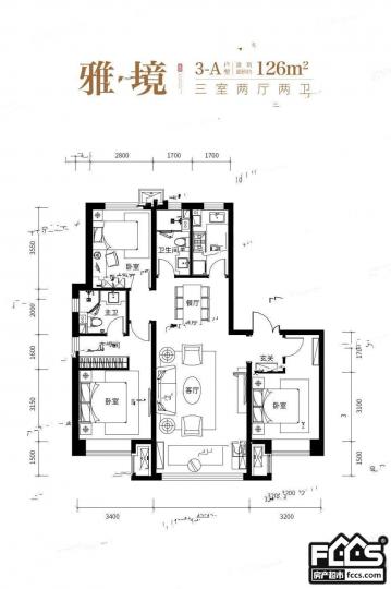 哈尔滨房产超市网 哈尔滨小区 道里小区 外滩首府 户型编号: 户型图