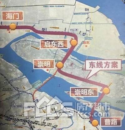 北沿江高铁确定2018年开建跨越崇明岛至南通启东海门