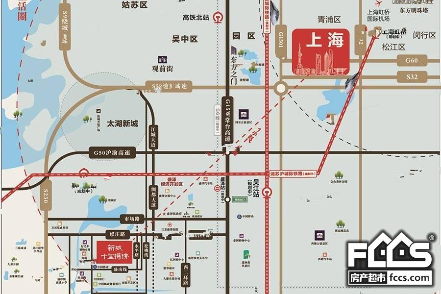 新城十里锦绣楼盘位置图1