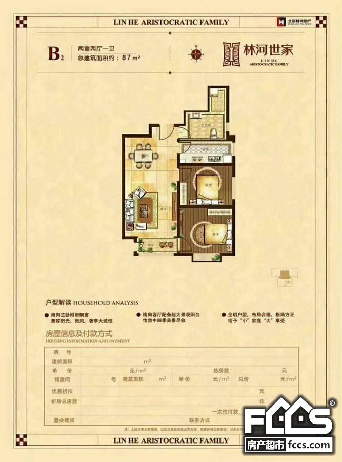 林河春天3期林河世家楼盘户型图2